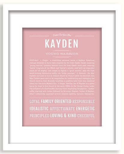 Frame Options | Dusty Rose | White Frame, Matted