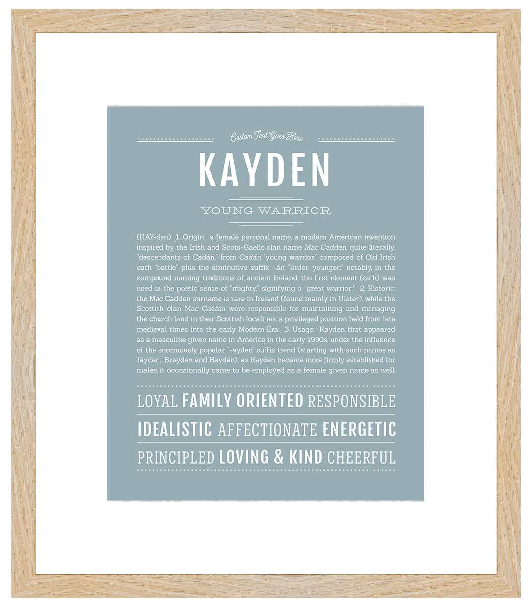 Kayden | Name Art Print