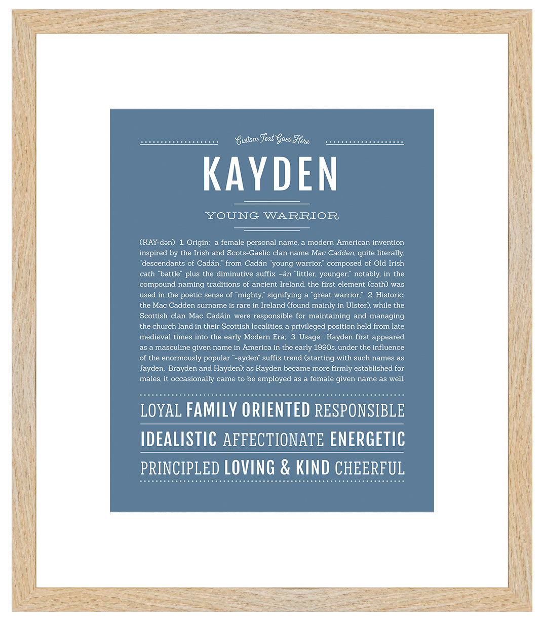 Kayden | Name Art Print