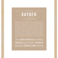 Kayden | Name Art Print