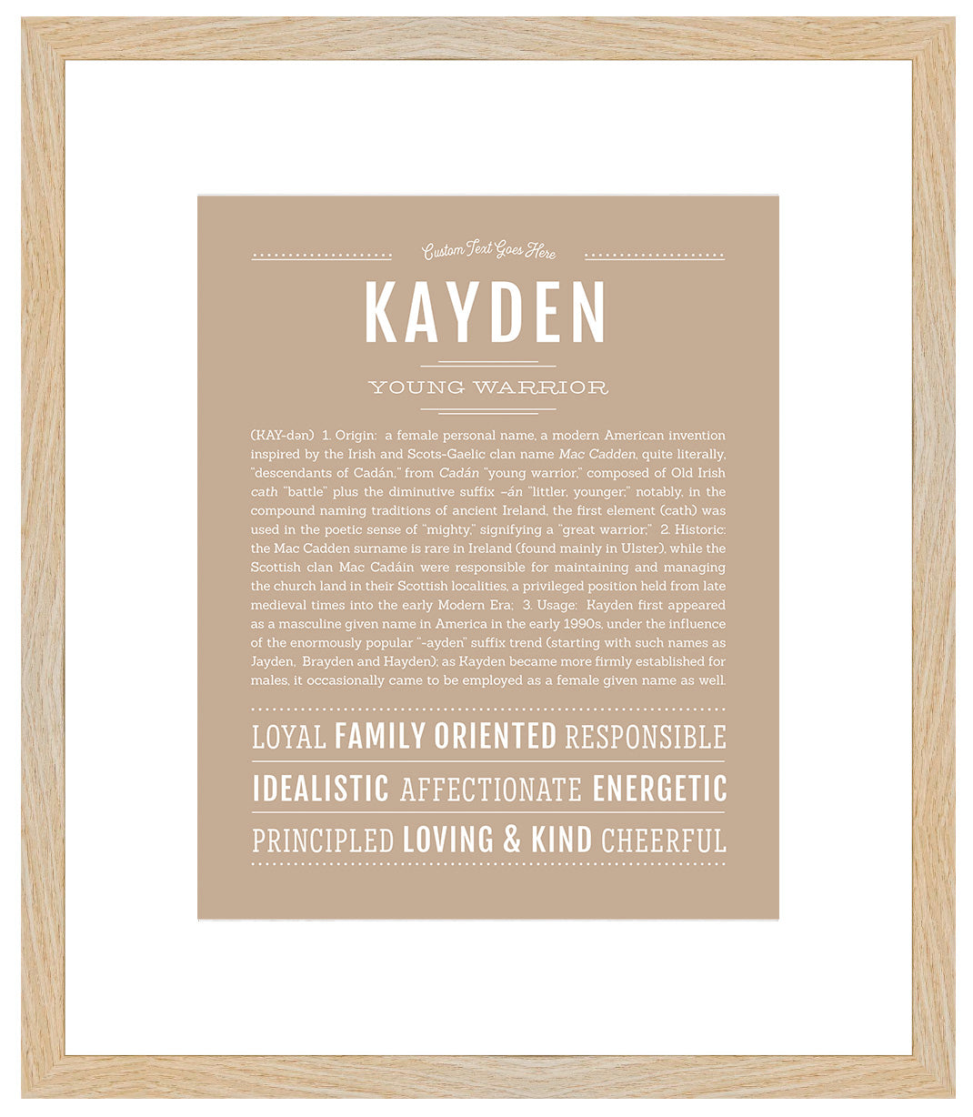 Kayden | Name Art Print