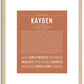 Kayden | Name Art Print