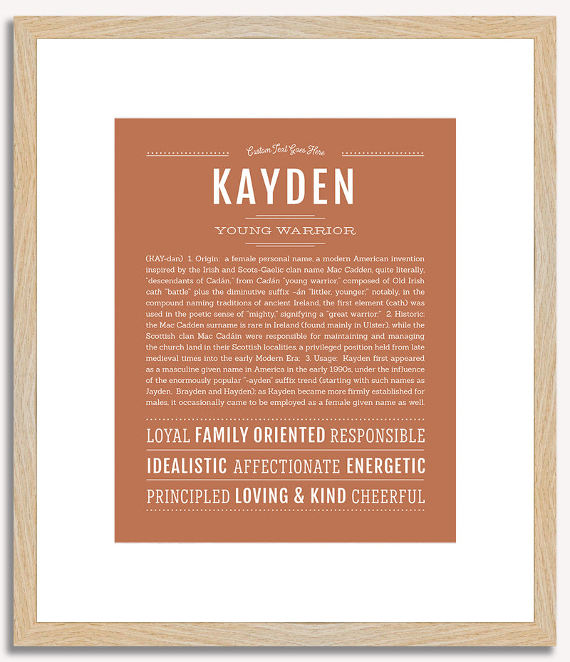 Kayden | Name Art Print