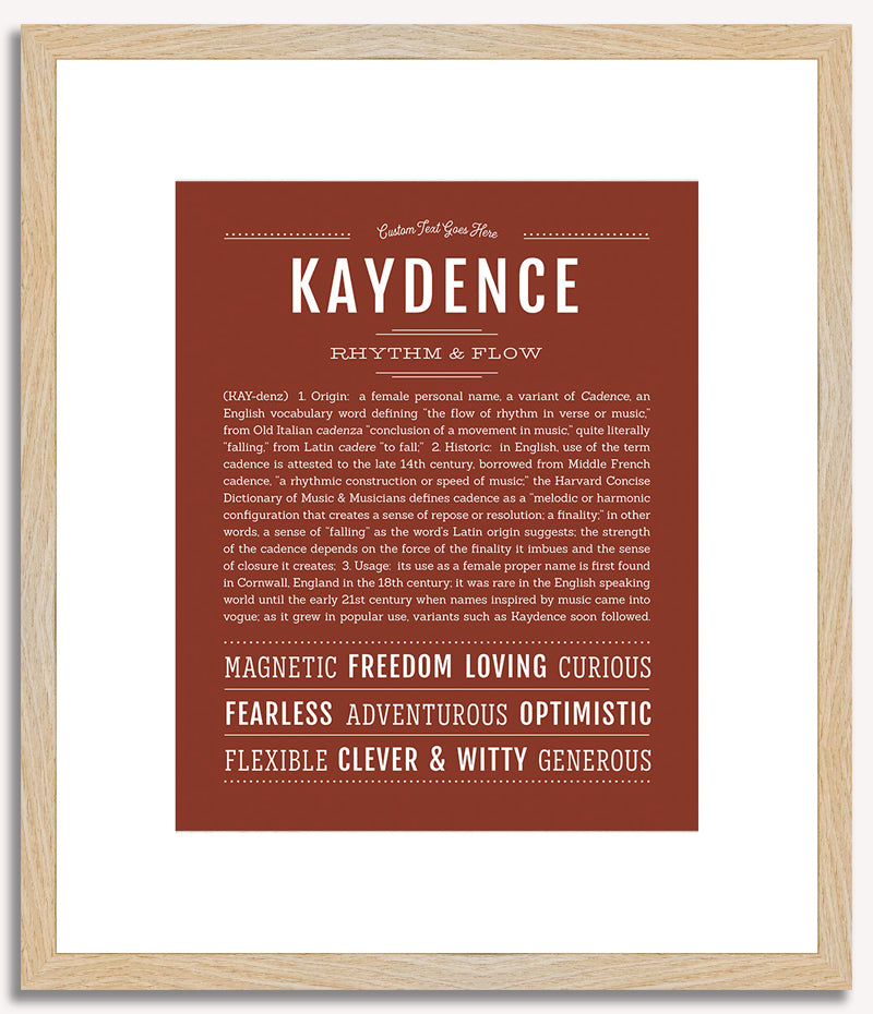 Kaydence | Name Art Print