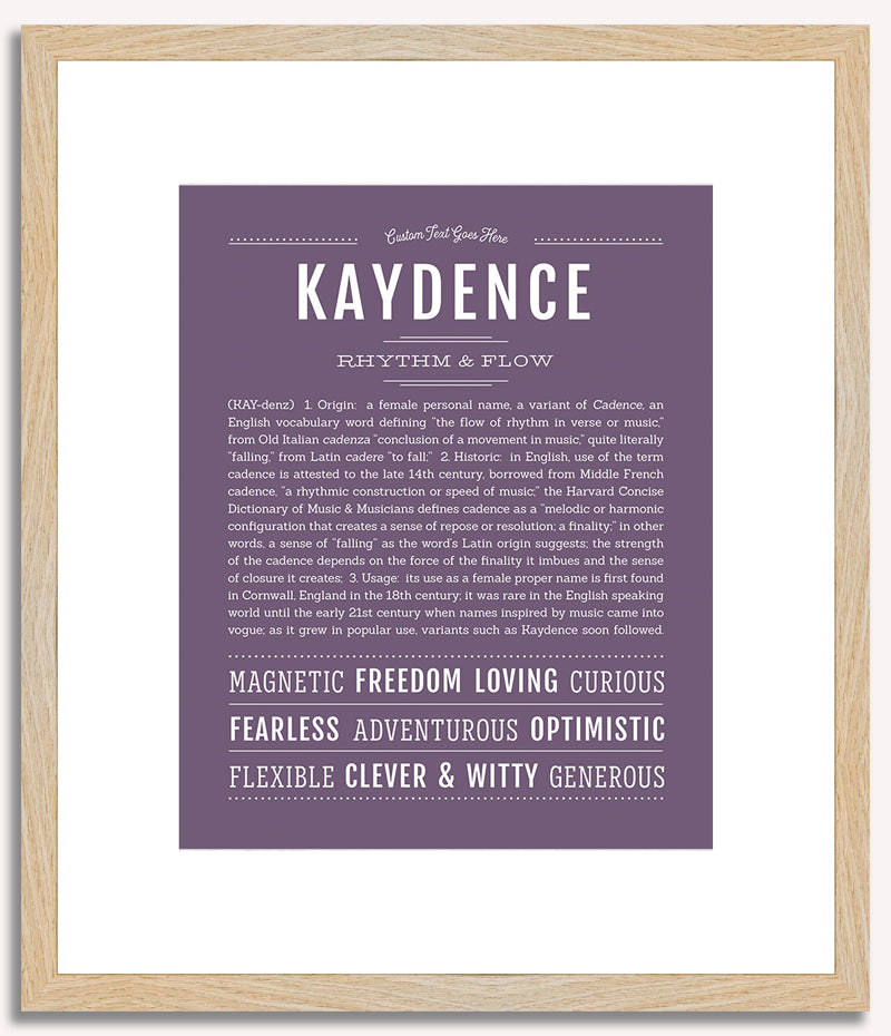 Kaydence | Name Art Print