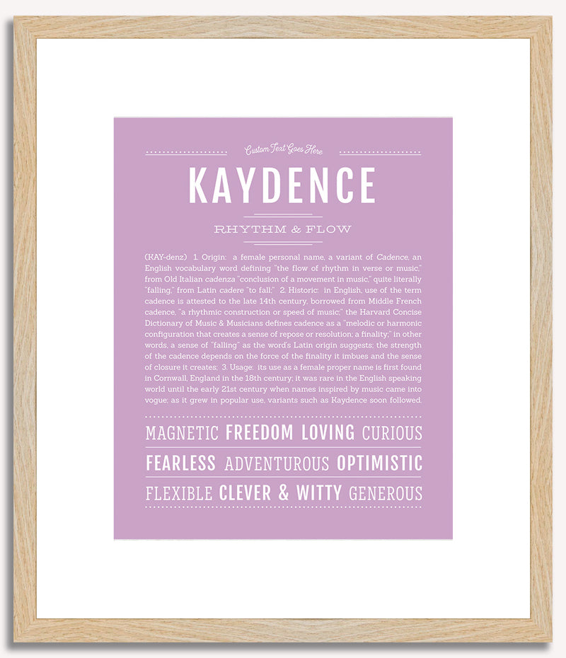 Kaydence | Name Art Print