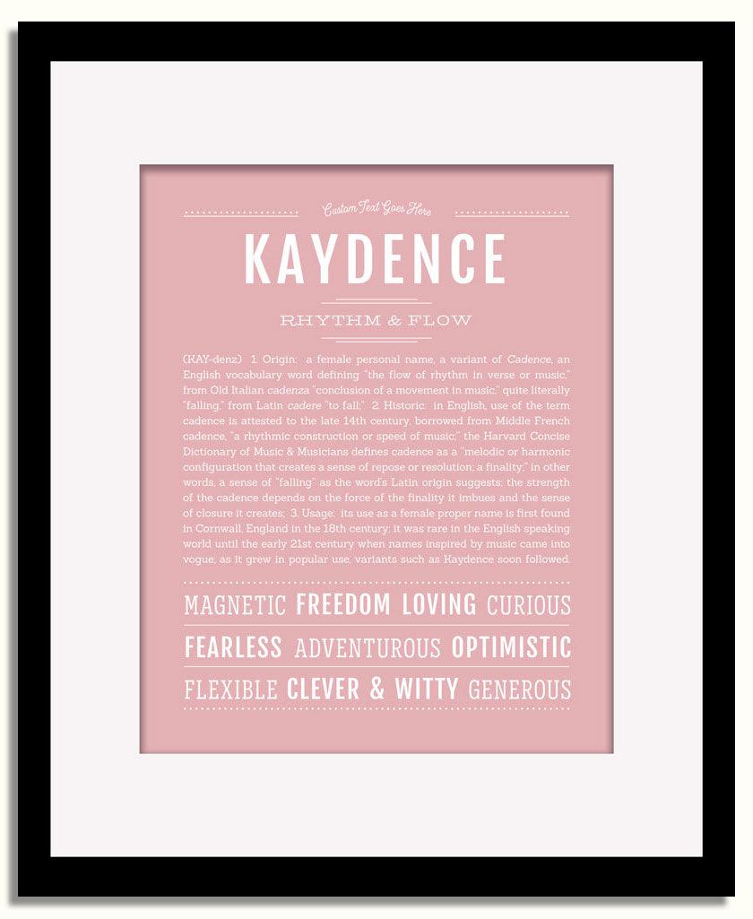 Frame Options | Dusty Rose | Black Frame, Matted