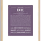 Kaye | Name Art Print