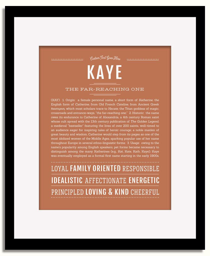 Frame Options | Terra Cotta | Black Frame, Matted