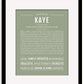 Frame Options | Sage | Black Frame, Matted