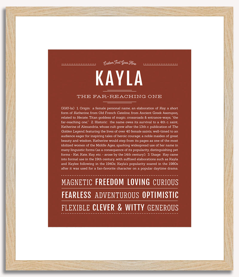 Kayla | Name Art Print