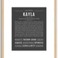 Kayla | Name Art Print