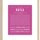 Kayla | Name Art Print