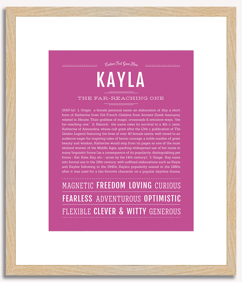 Kayla | Name Art Print