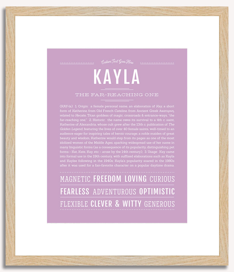 Kayla | Name Art Print