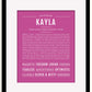 Frame Options | Dark Pink | Black Frame, Matted