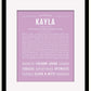 Frame Options | Lilac | Black Frame, Matted