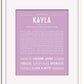 Frame Options | Lilac | White Frame, Matted