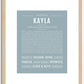 Kayla | Name Art Print