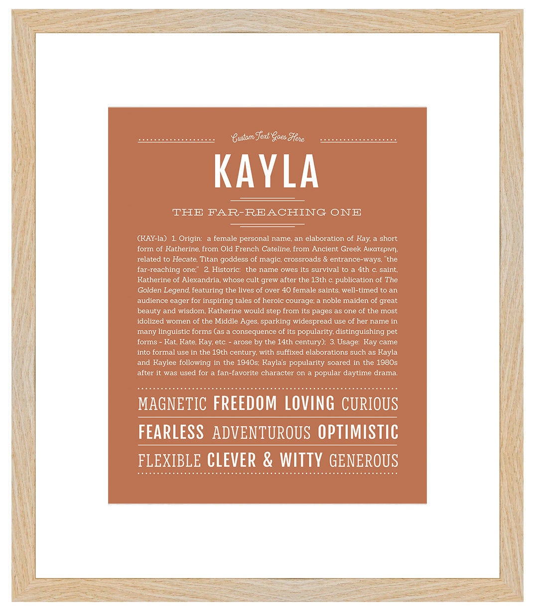 Kayla | Name Art Print