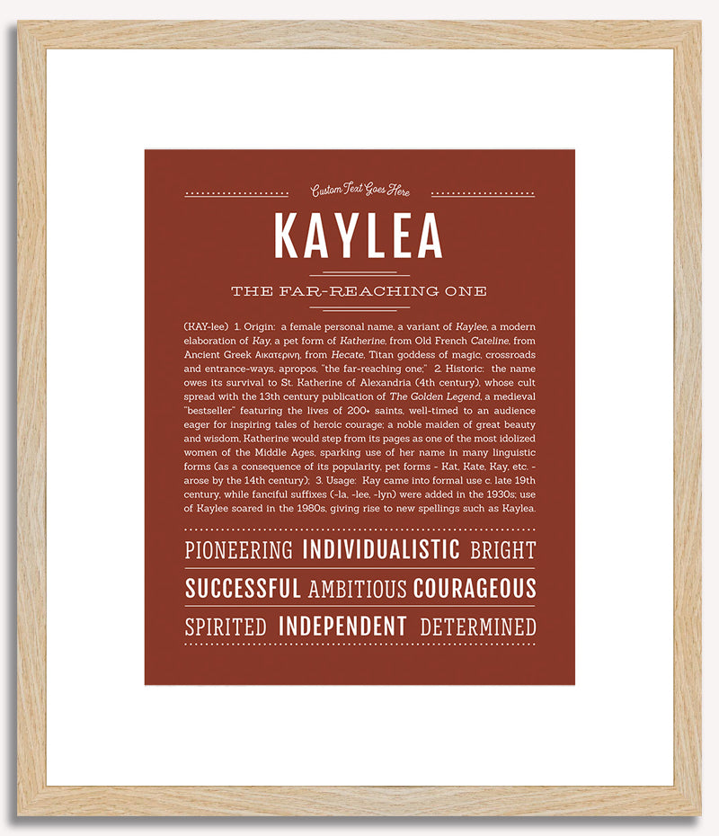 Kaylea | Name Art Print