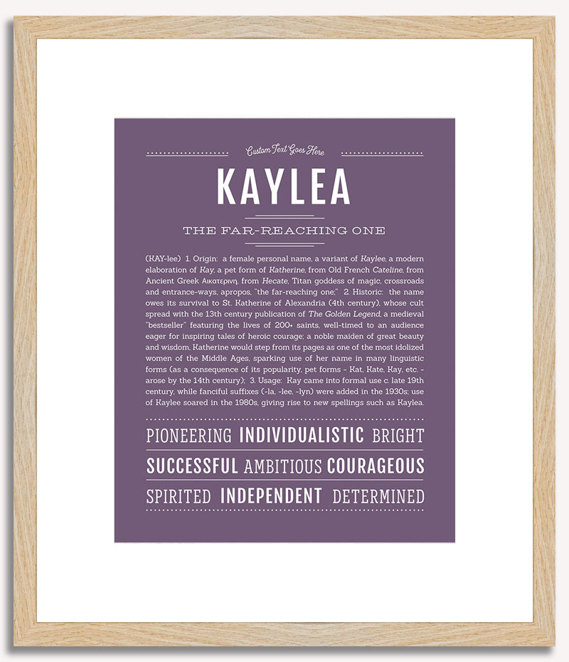 Kaylea | Name Art Print