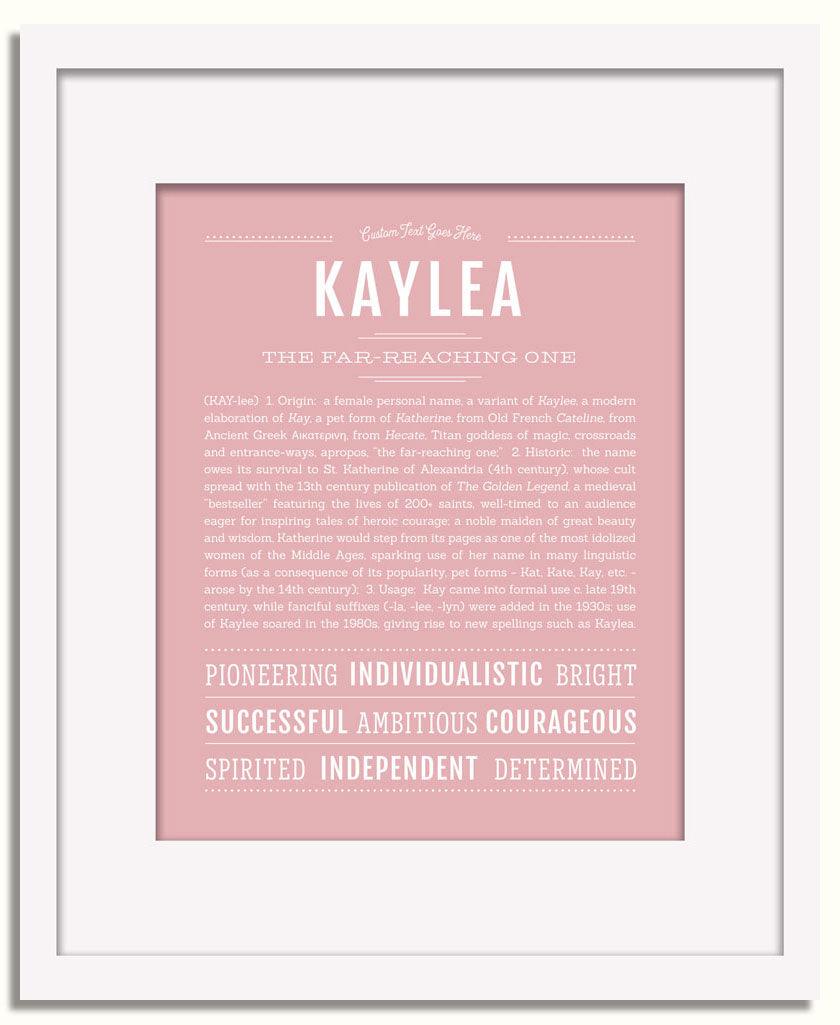 Frame Options | Dusty Rose | White Frame, Matted