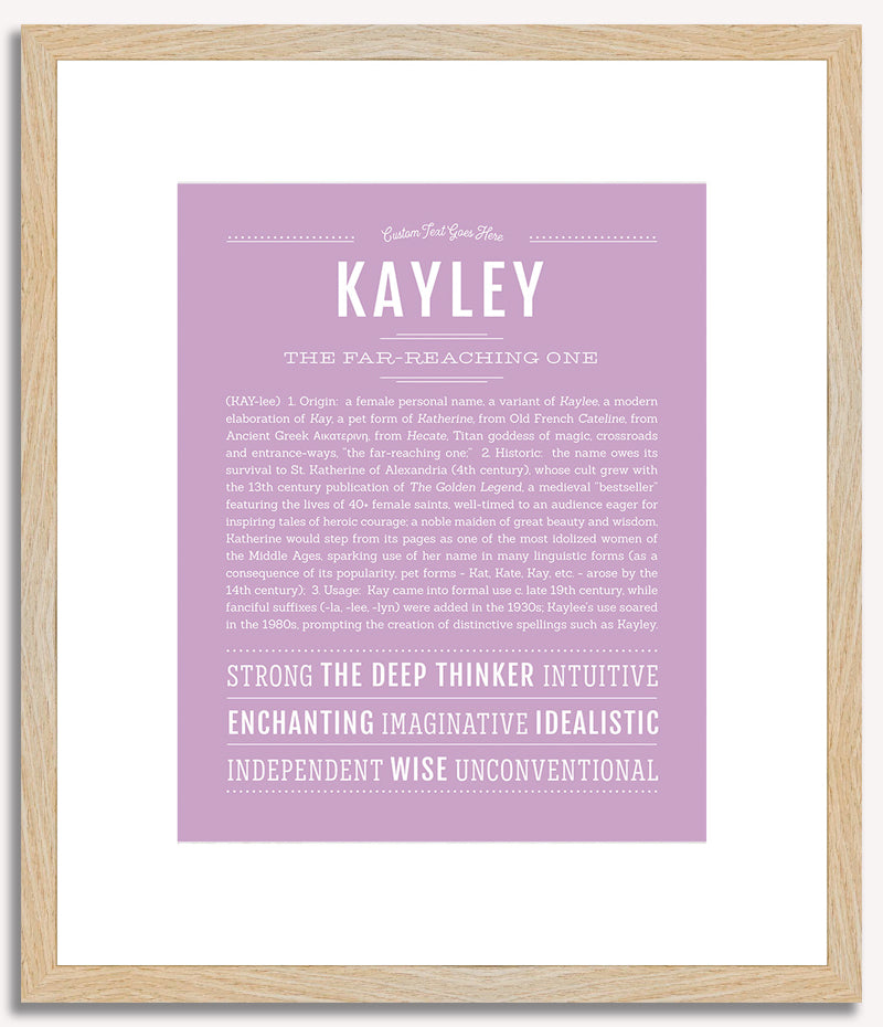 Kayley | Name Art Print