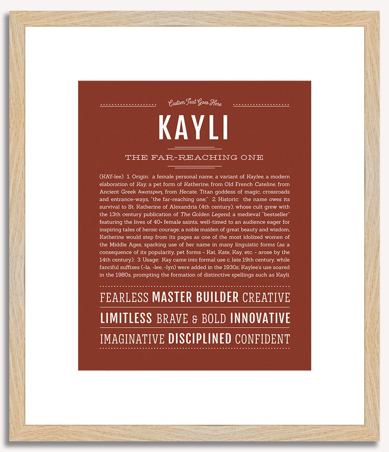 Kayli | Name Art Print