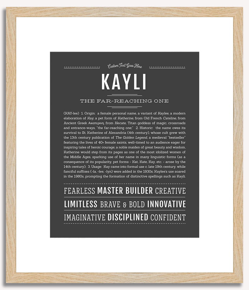 Kayli | Name Art Print