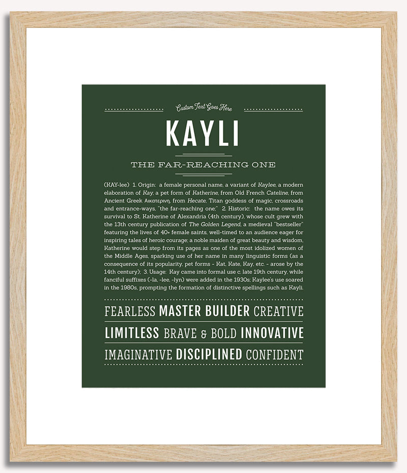 Kayli | Name Art Print