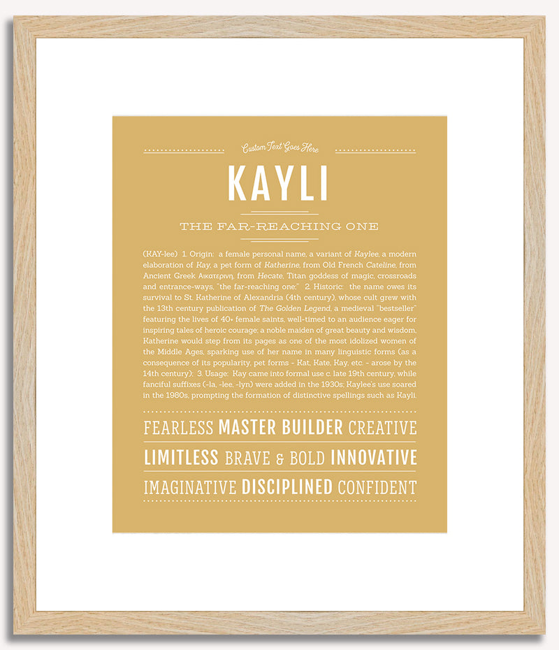 Kayli | Name Art Print