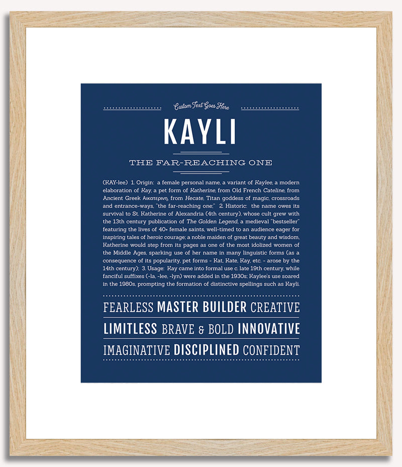 Kayli | Name Art Print