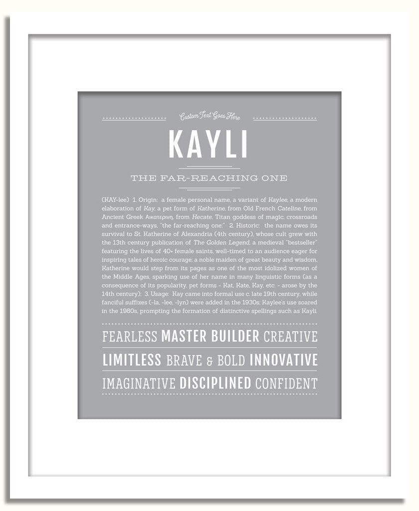 Frame Options | Light Gray | White Frame, Matted