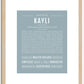 Kayli | Name Art Print