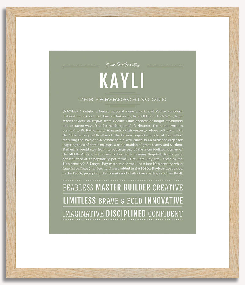 Kayli | Name Art Print