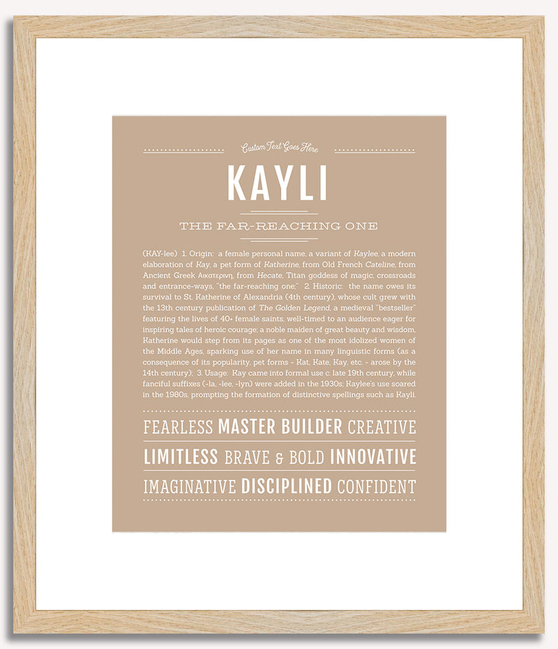 Kayli | Name Art Print