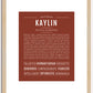 Kaylin | Name Art Print