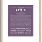 Kaylin | Name Art Print