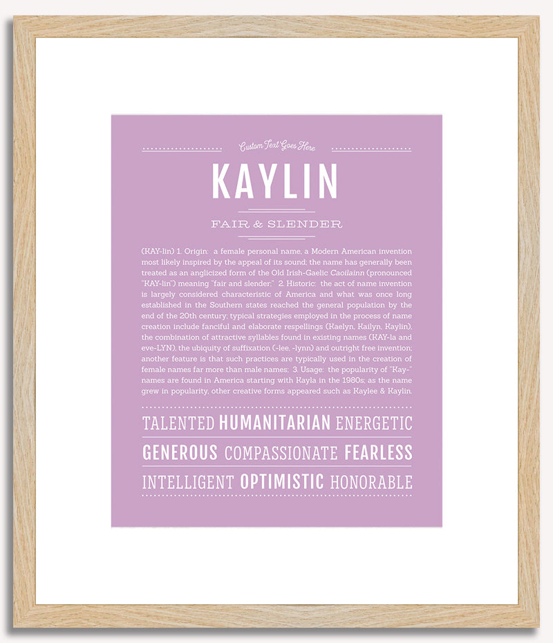 Kaylin | Name Art Print