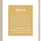 Kaylin | Name Art Print