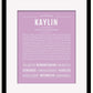 Frame Options | Lilac | Black Frame, Matted