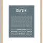 Kaylin | Name Art Print