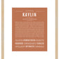 Kaylin | Name Art Print