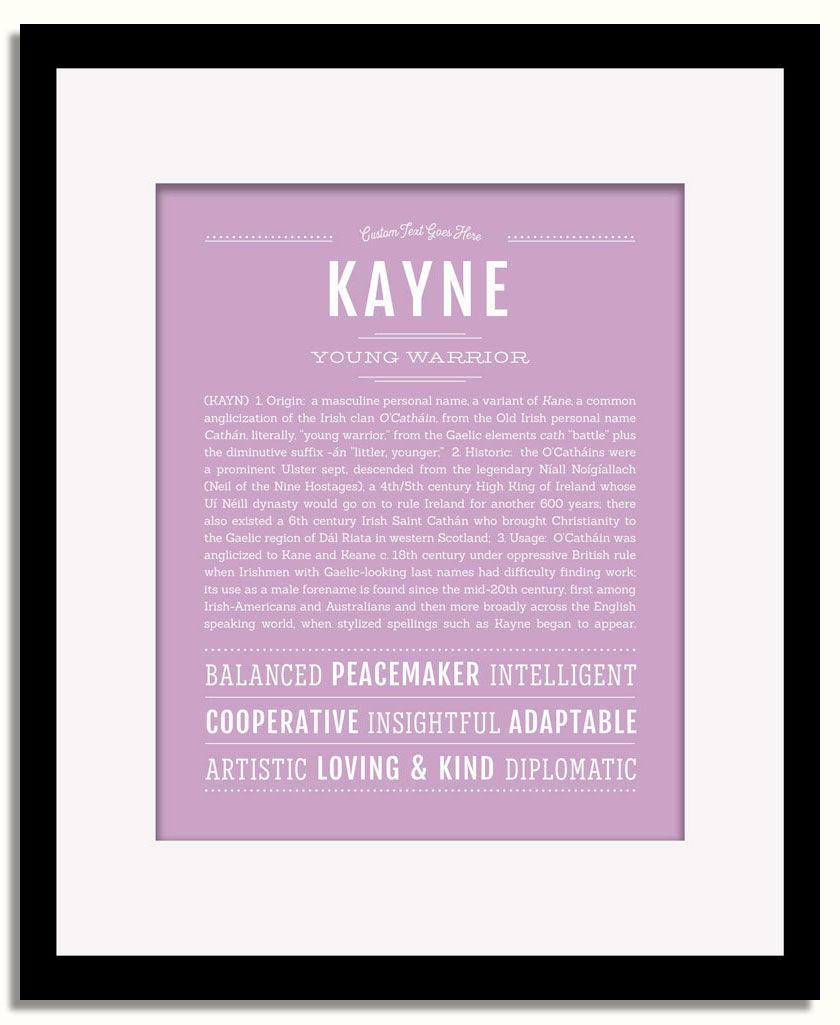 Frame Options | Lilac | Black Frame, Matted