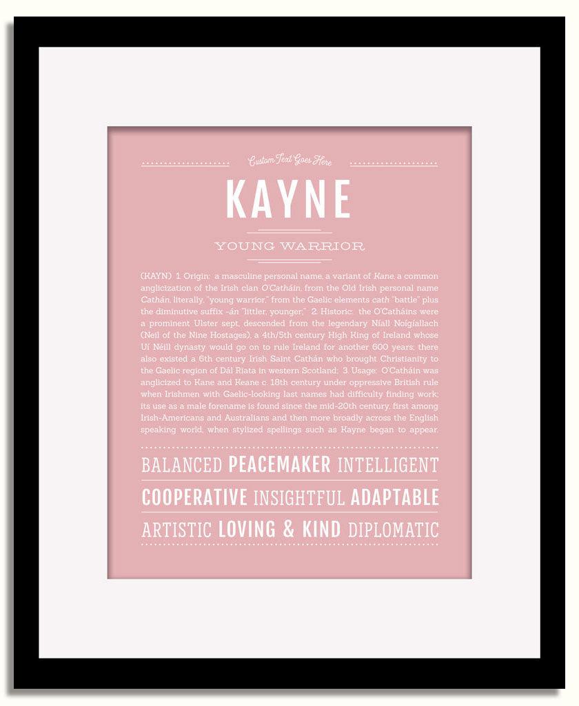 Frame Options | Dusty Rose | Black Frame, Matted