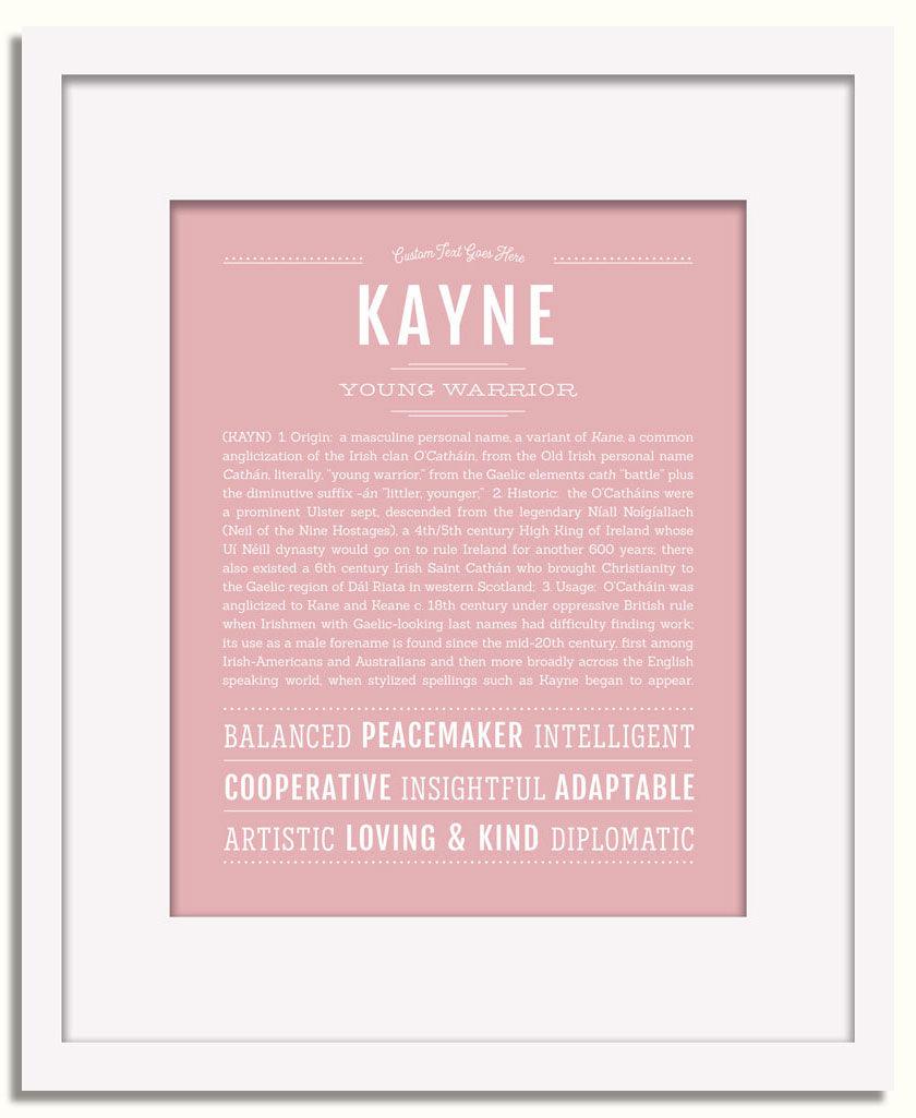 Frame Options | Dusty Rose | White Frame, Matted