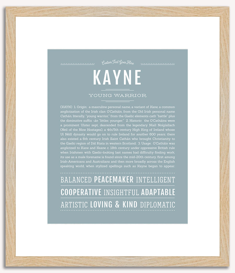 Kayne | Name Art Print