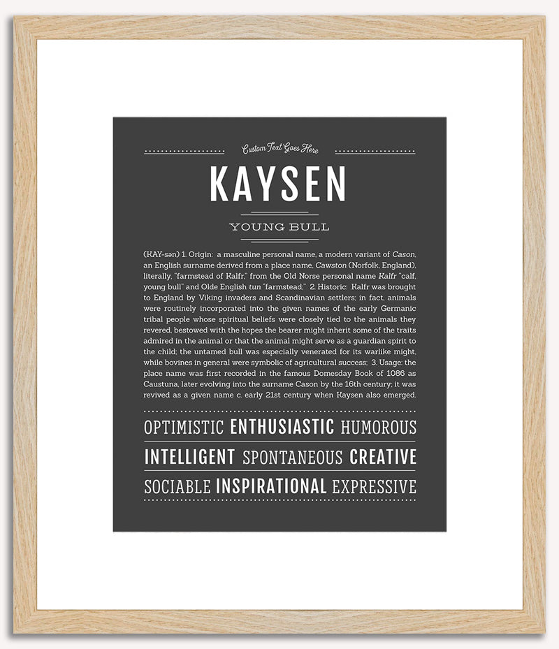 Kaysen | Name Art Print