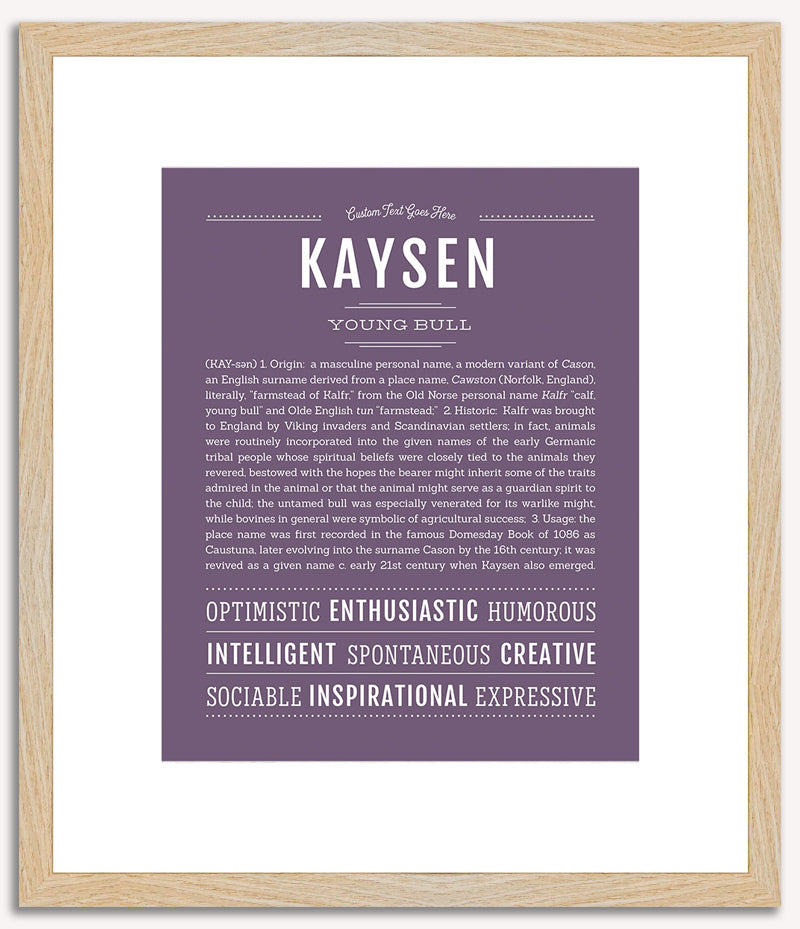 Kaysen | Name Art Print